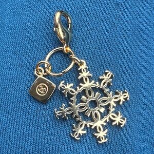 CHANEL Limited Edition Snowflake Charm - golden color
